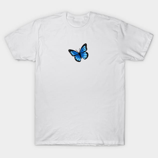 Blue butterfly shirt sales
